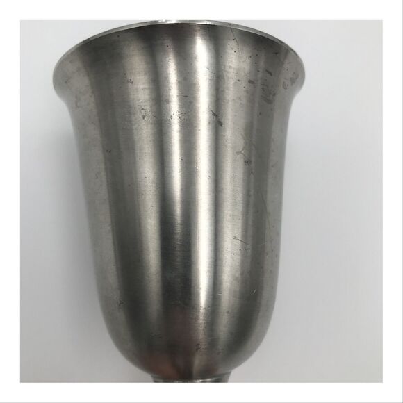 Vintage Web Pewter Wine Goblet Chalice 1151 5.5" Prop Reenactment Display USA - Picture 8 of 9